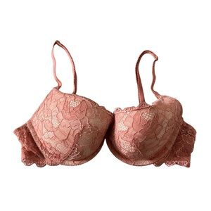 Victoria's Secret 36B Pink Lace Balconet Bra
